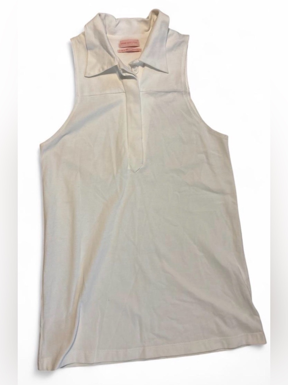 Urban Outfitters White Sleeveless Polo Tank Dress